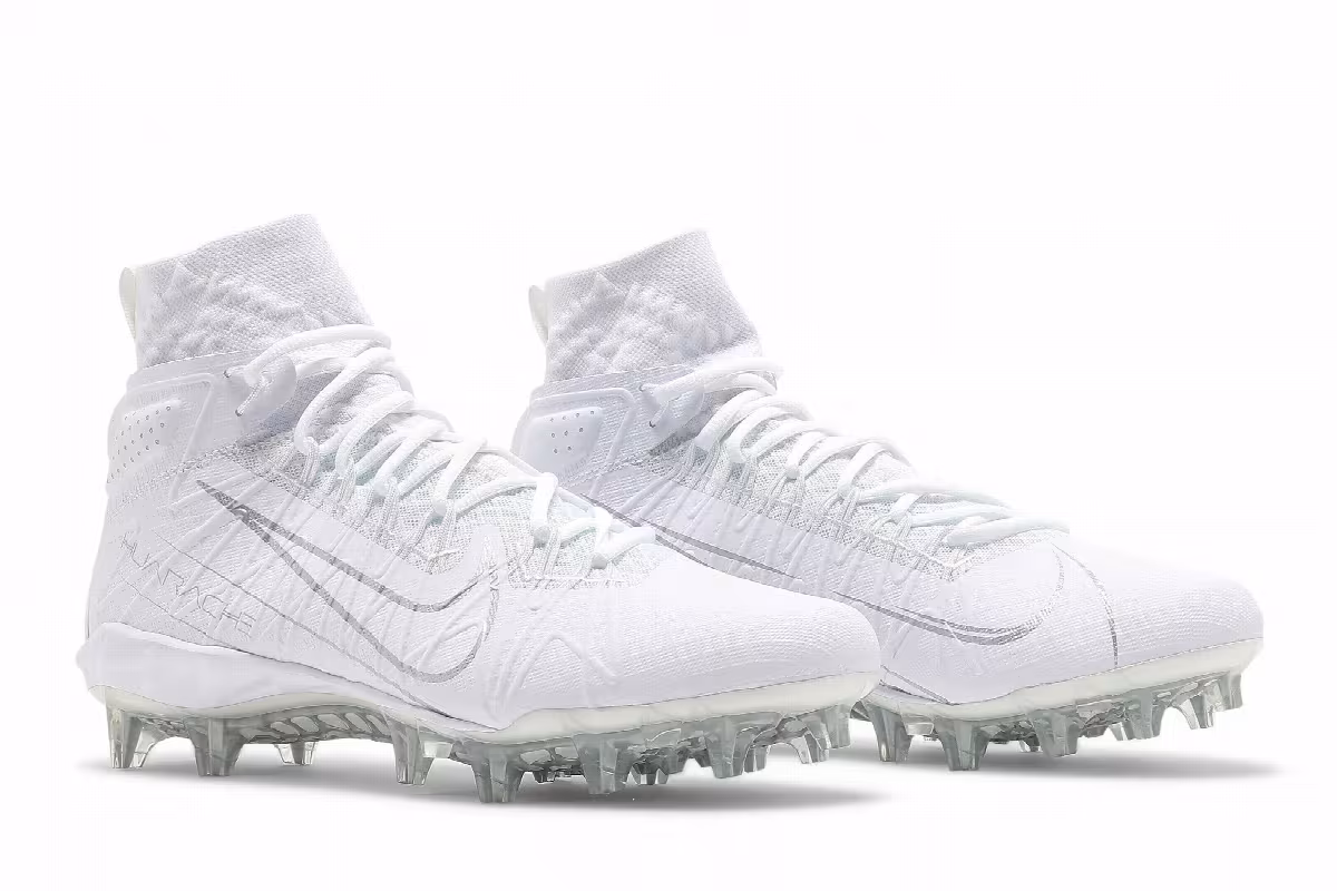 Nike Alpha Huarache 7 Elite White Metallic Silver, view 9
