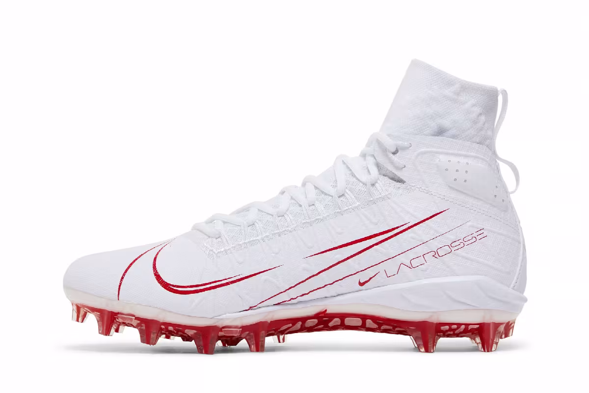 Nike Alpha Huarache 7 Elite White University Red, view 4