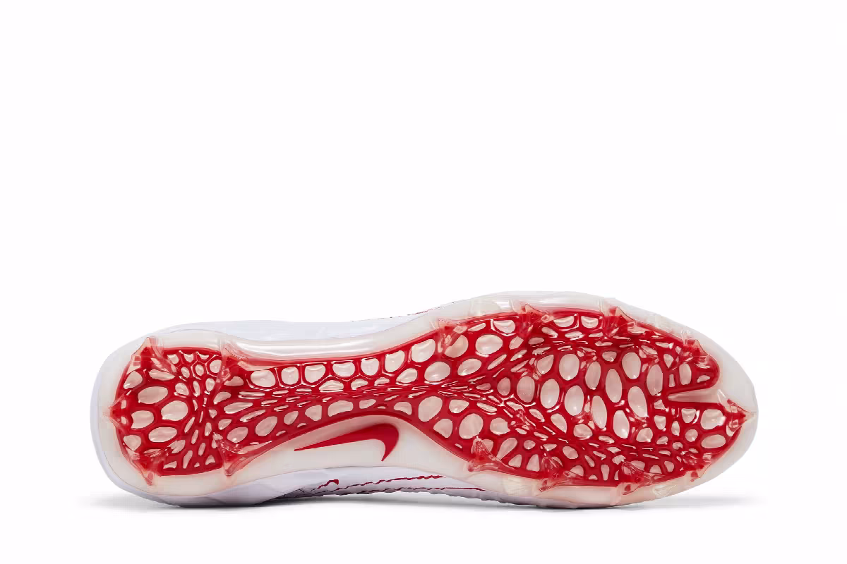 Nike Alpha Huarache 7 Elite White University Red, view 5