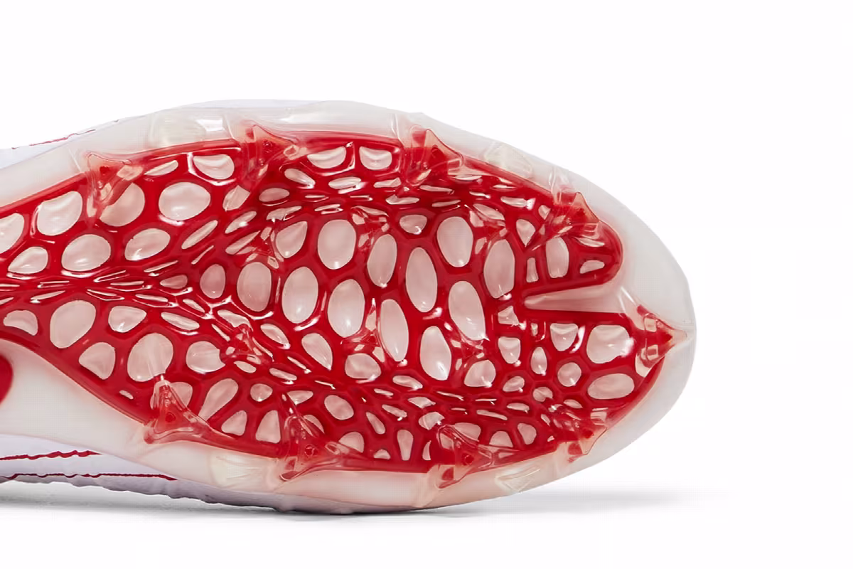 Nike Alpha Huarache 7 Elite White University Red, view 6