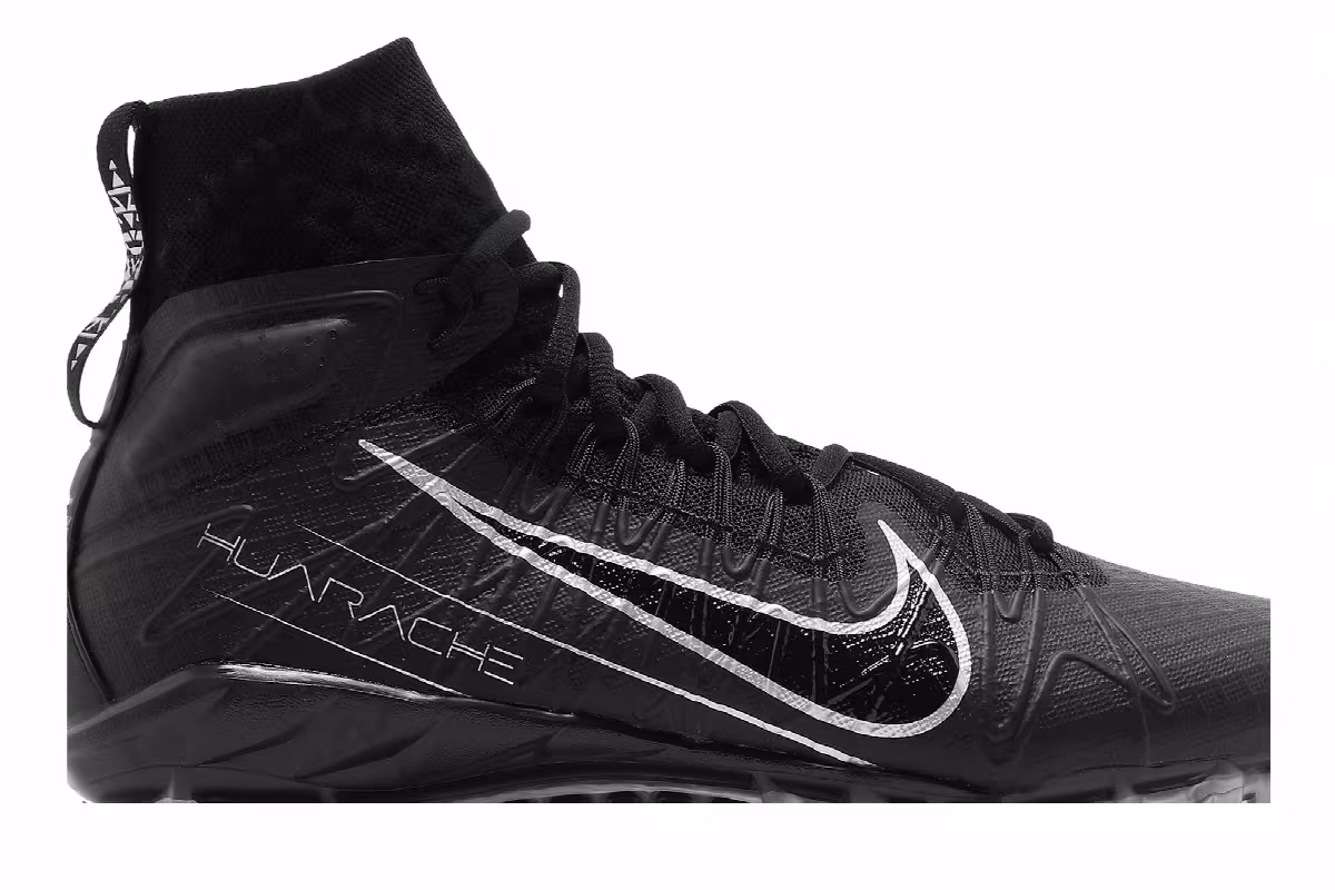Nike Alpha Huarache 7 Elite Black, view 3