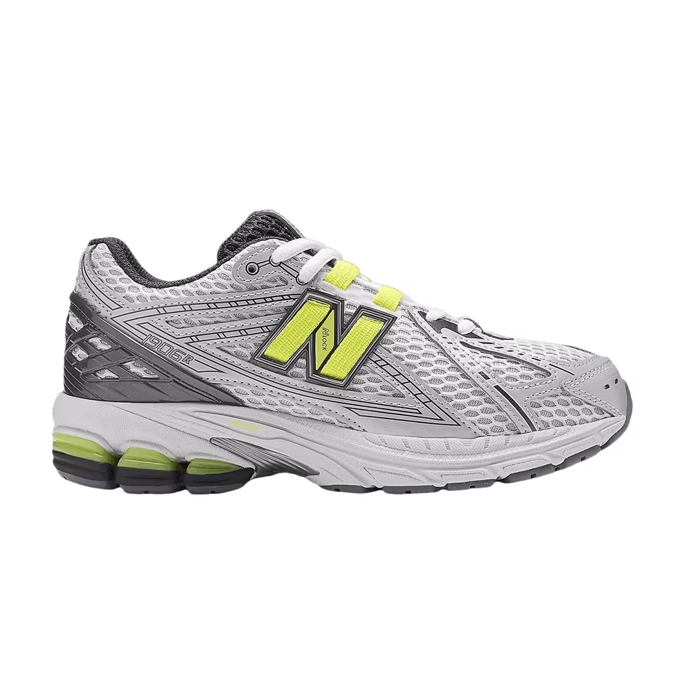 New Balance 1906 Big Kid White Metallic Silver Lime