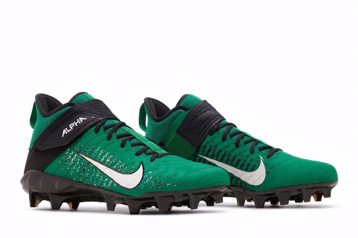 Nike Alpha Menace Pro 2 Mid Pine Green Black, view 9