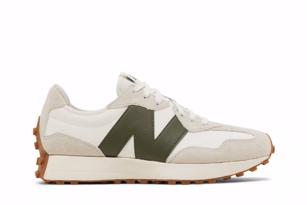 New Balance 327 Oatmeal Oak Green, view 2