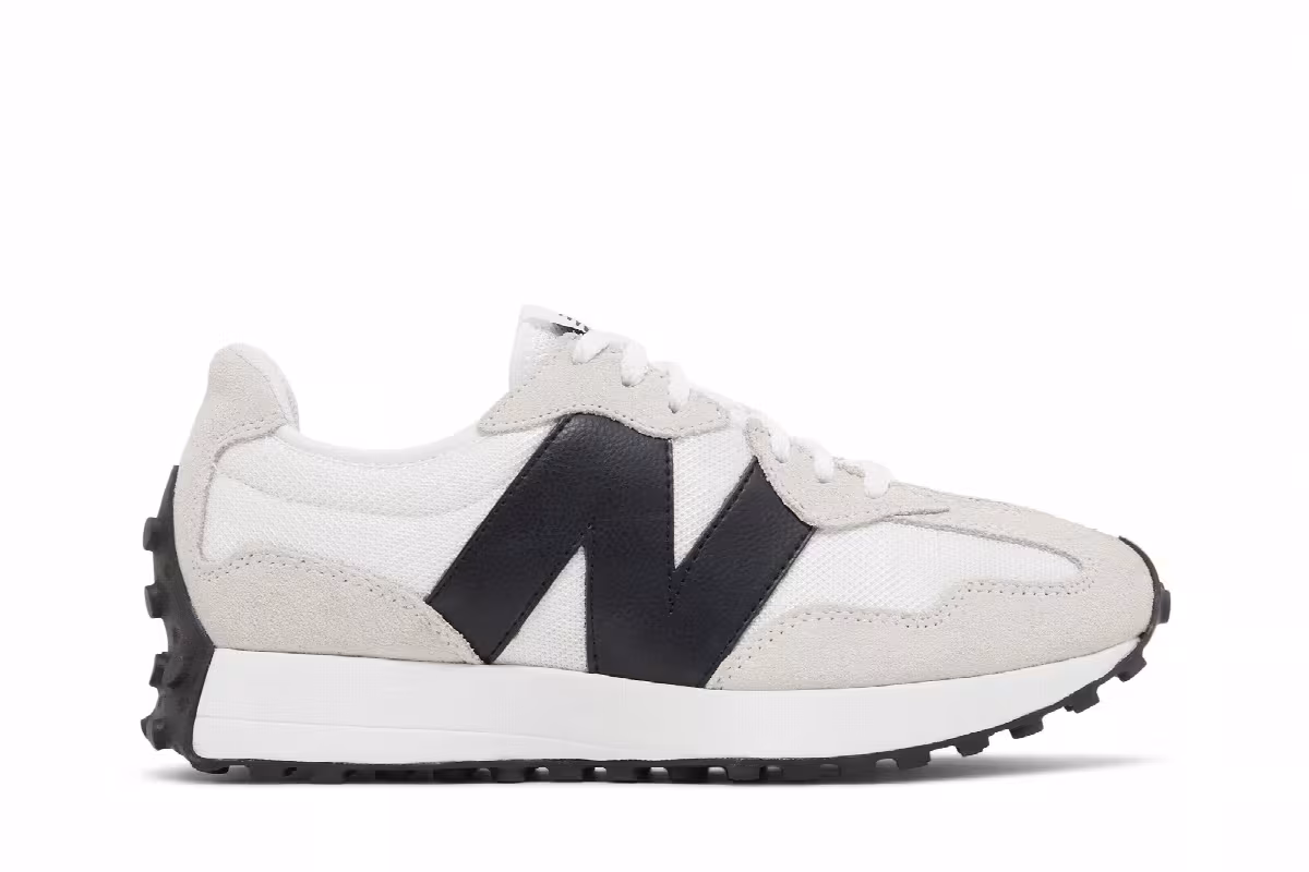 New Balance 327 White Black, view 2