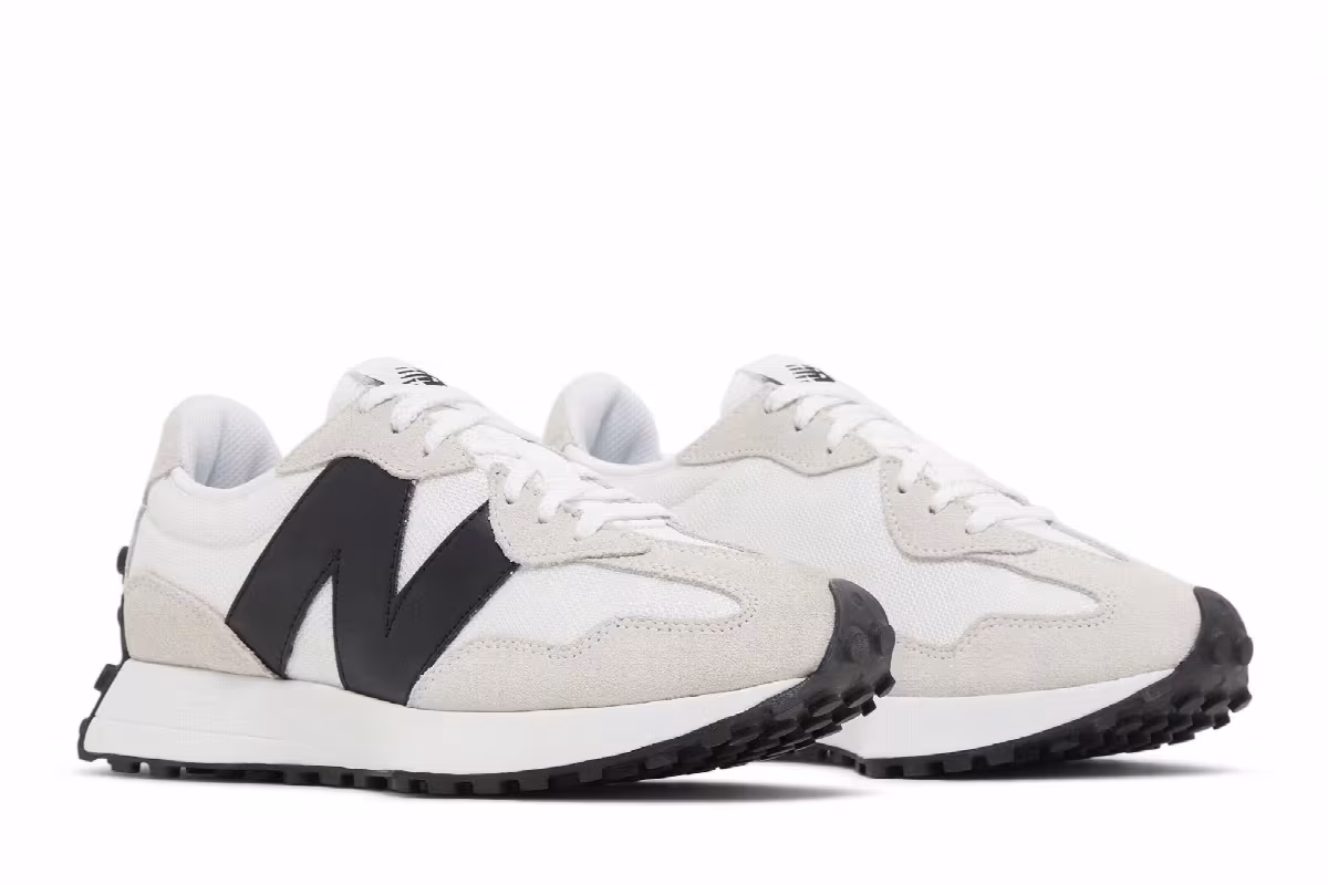 New Balance 327 White Black, view 9