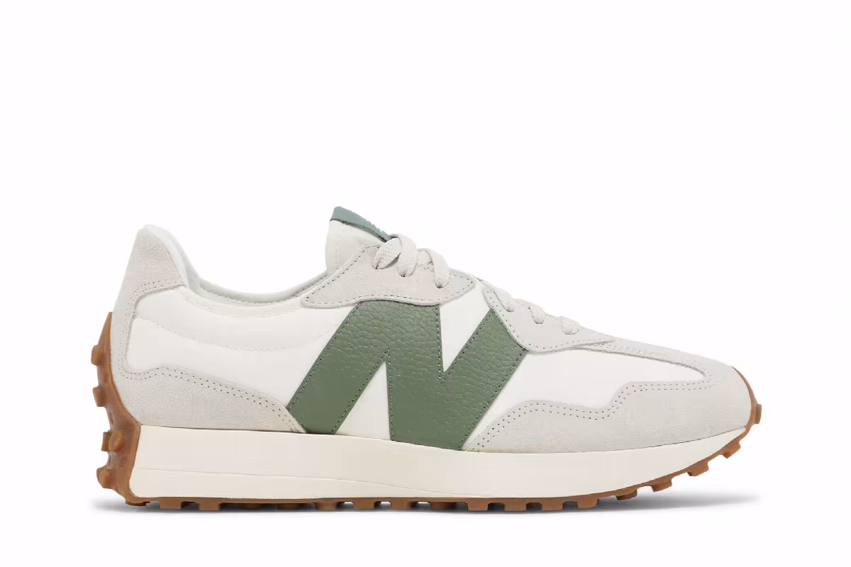 New Balance 327 Moonbeam Forest Green, view 2