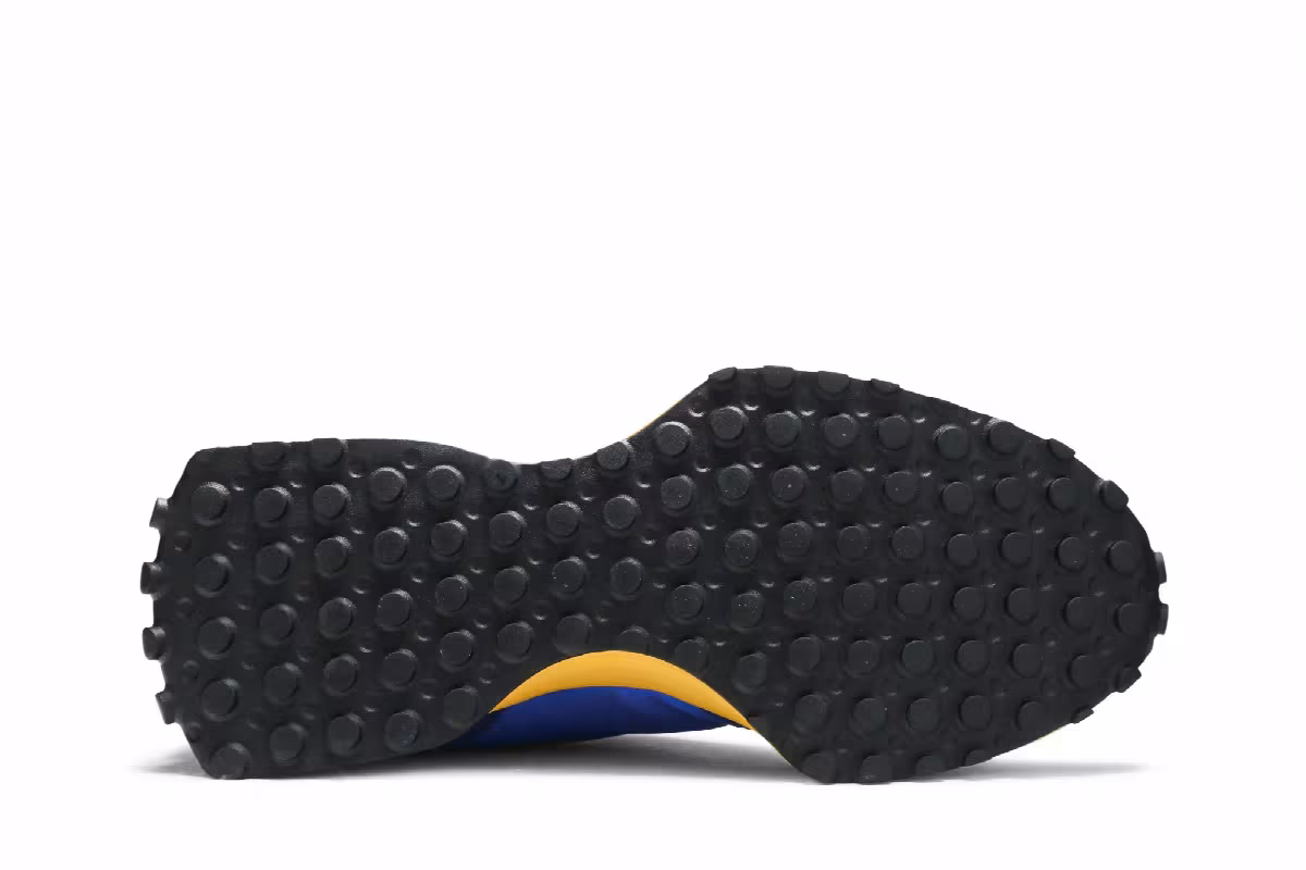 New Balance 327 Marine Blue Yellow, view 5