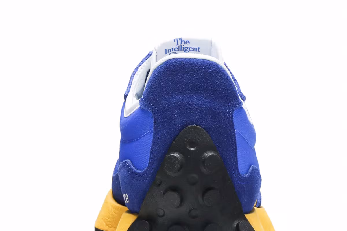 New Balance 327 Marine Blue Yellow, view 8