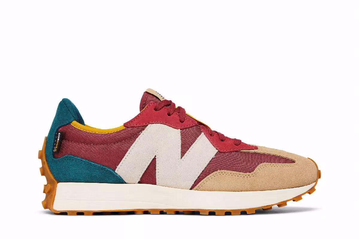 New Balance 327 Bordeaux Teal, view 2