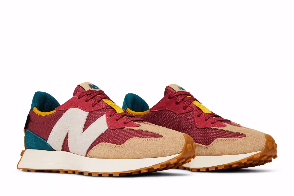 New Balance 327 Bordeaux Teal, view 9