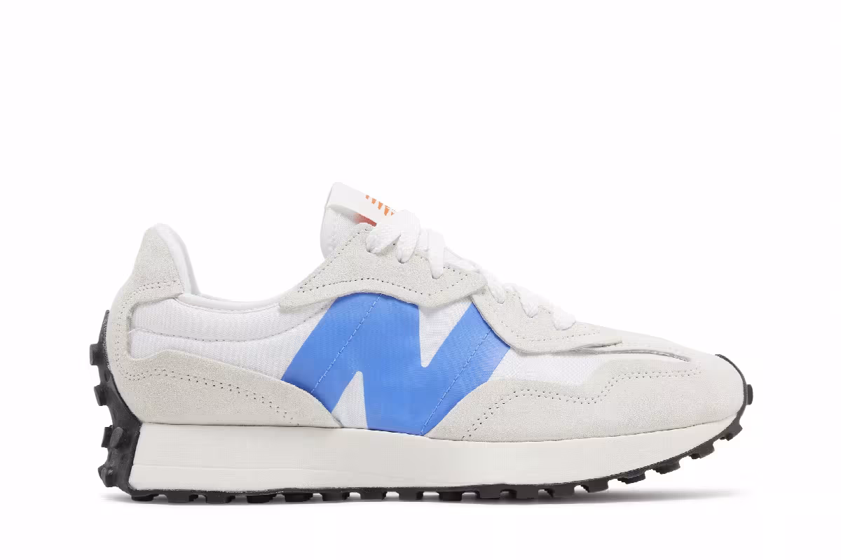 New Balance 327 White Bright Lapis, view 2