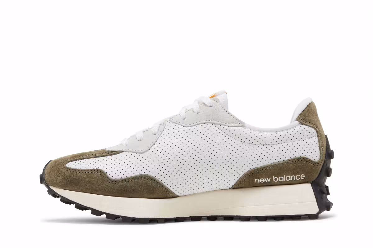 New Balance 327 White Yellow, view 4