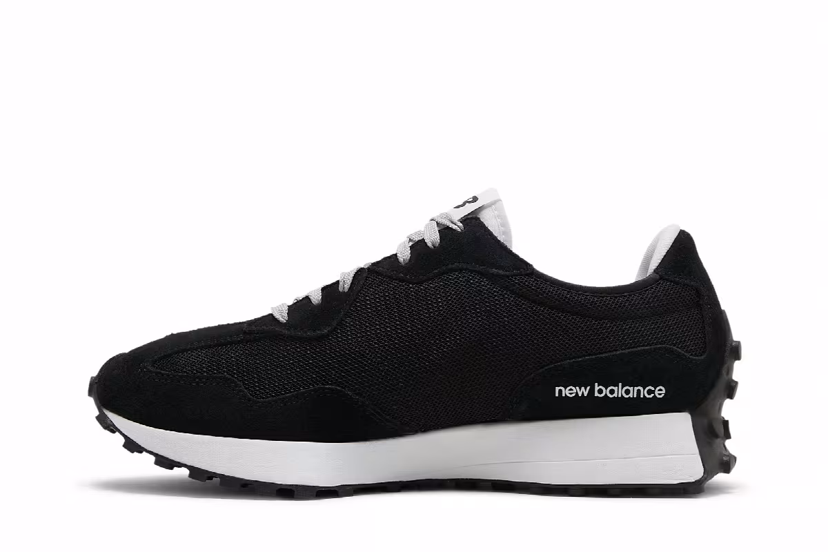 New Balance 327 Black Metallic Silver, view 4