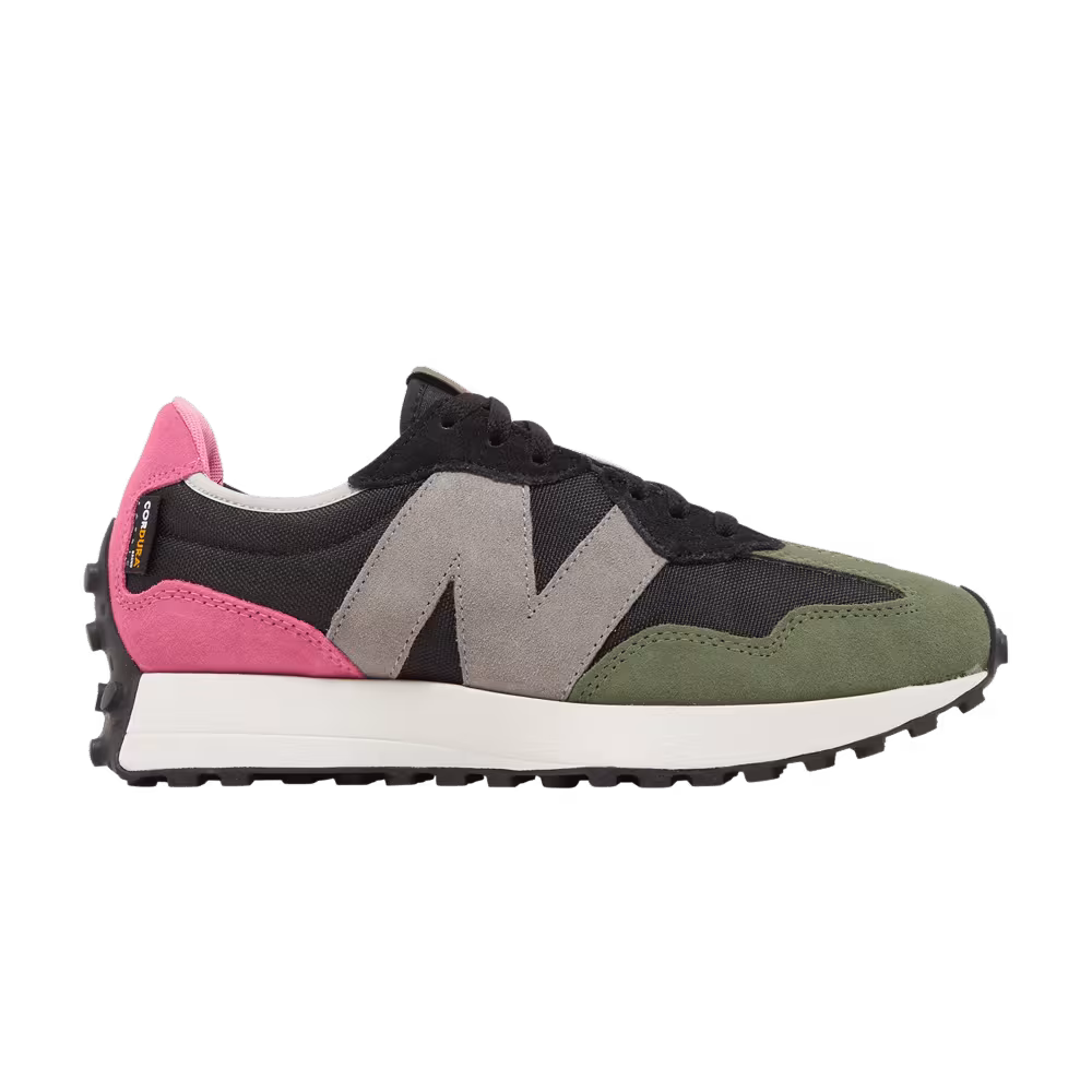New Balance 327 Black Pink Green