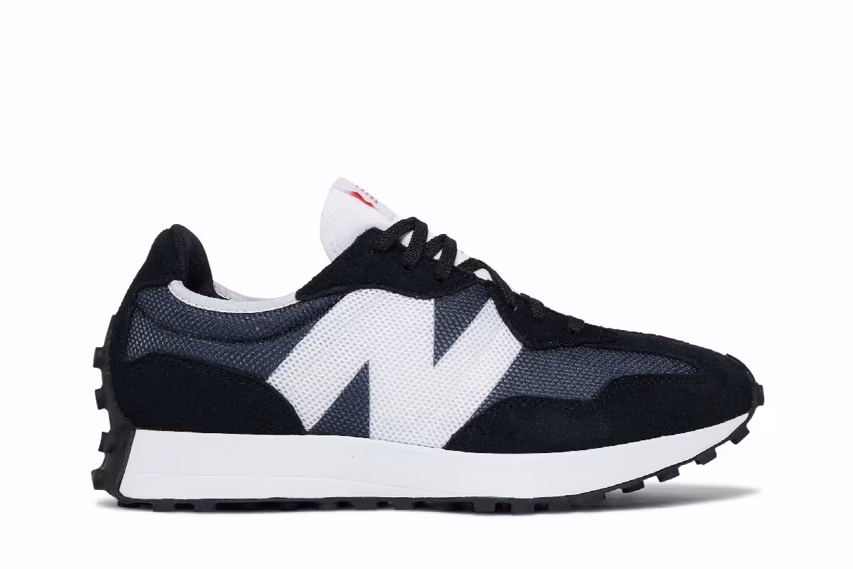 New Balance 327 Black White, view 2