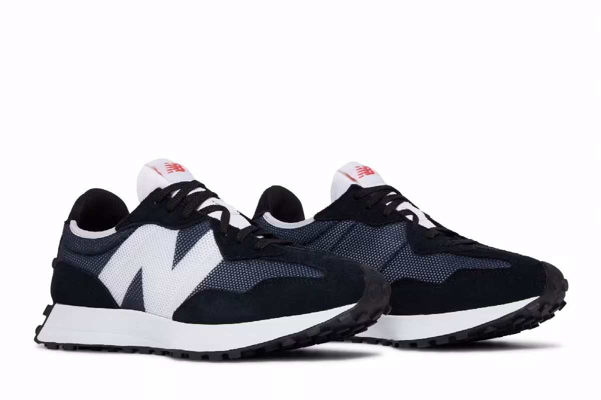 New Balance 327 Black White, view 9