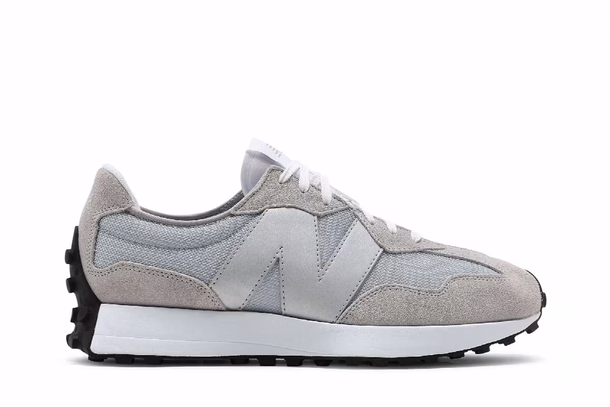 New Balance 327 Rain Cloud Metallic Silver, view 2