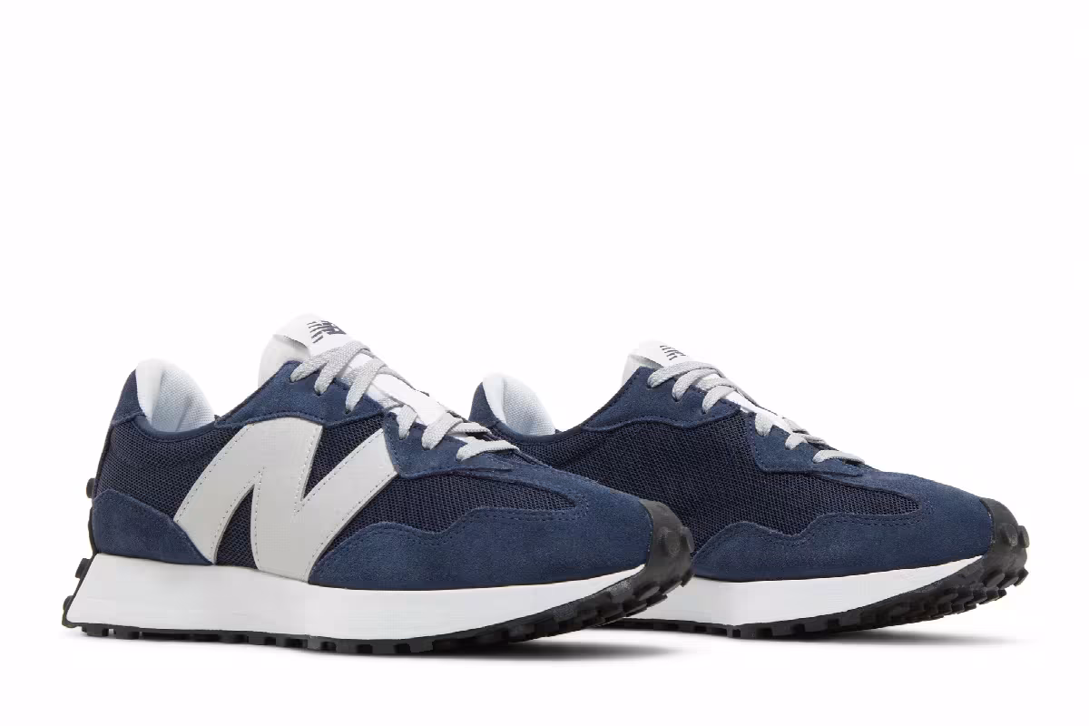 New Balance 327 Natural Indigo Metallic Silver, view 9