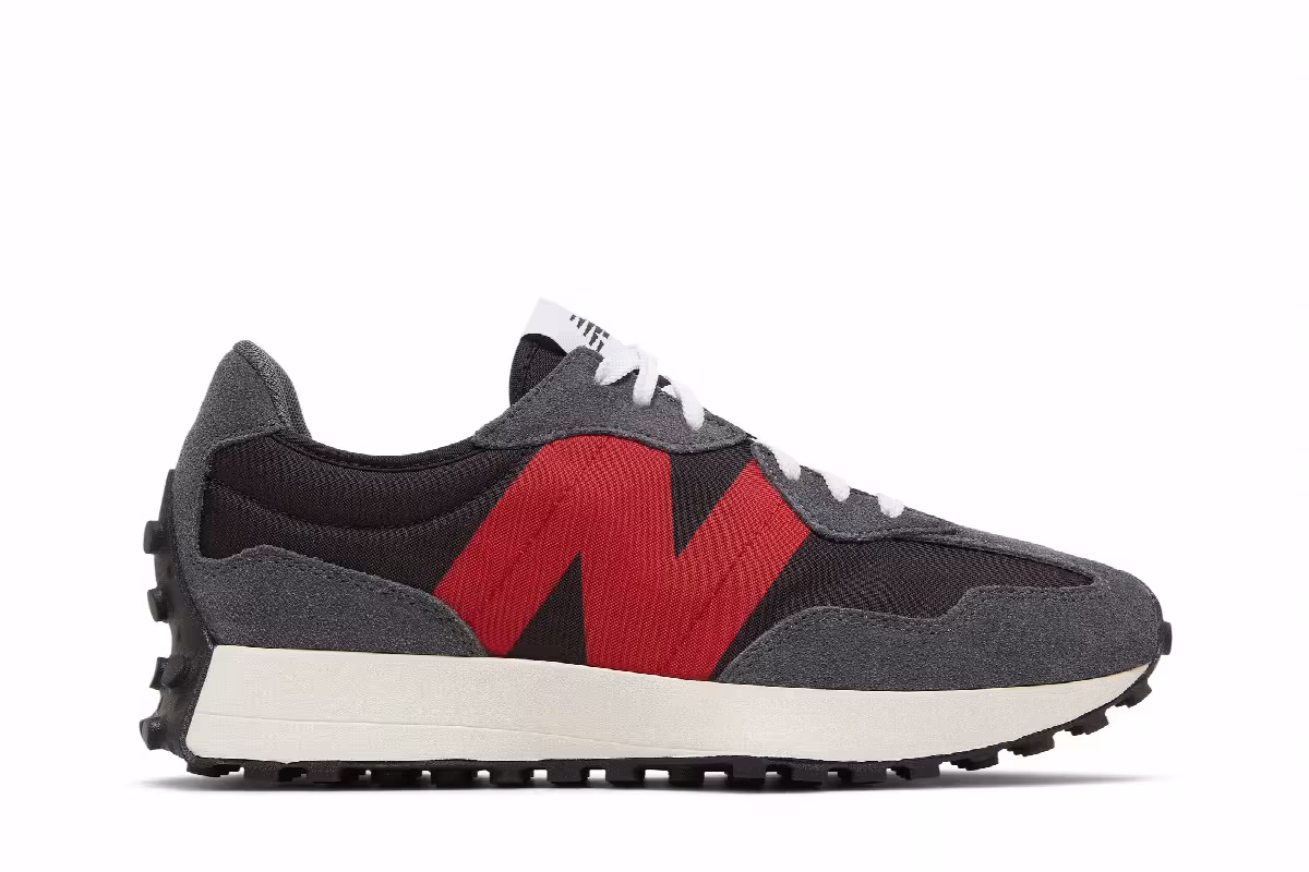New Balance 327 Black Red, view 2