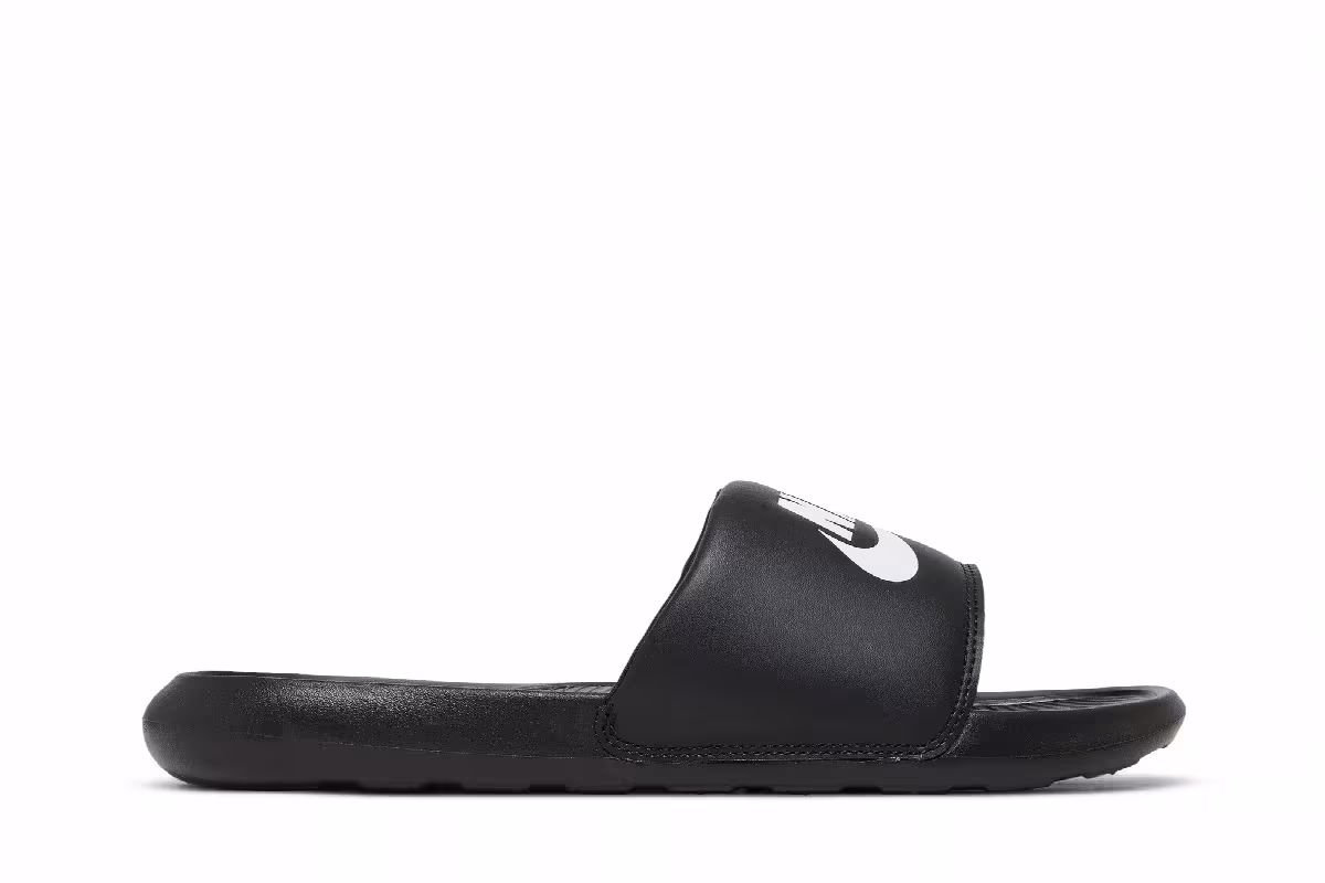 Nike Victori One Slide Black White, view 2