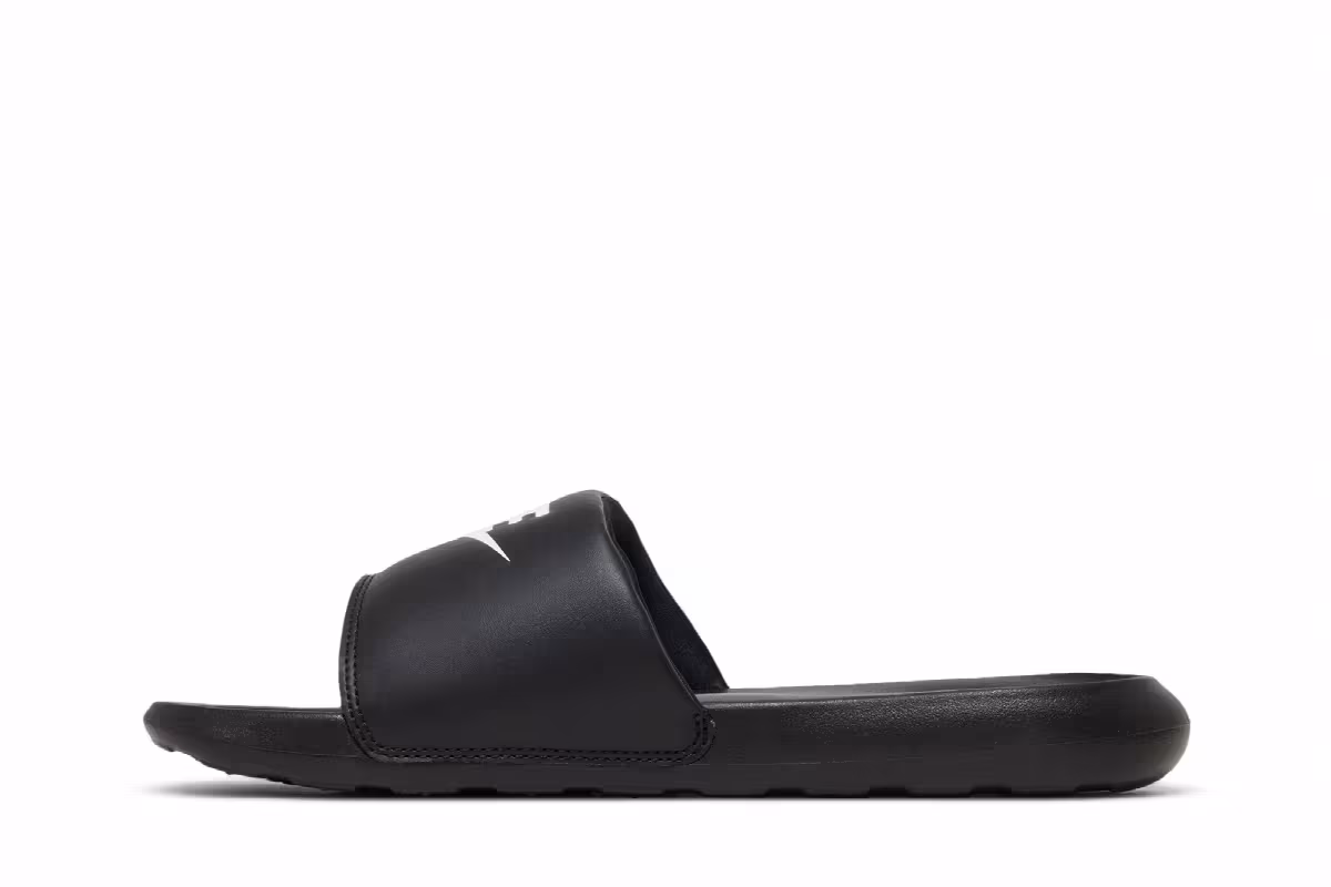 Nike Victori One Slide Black White, view 4