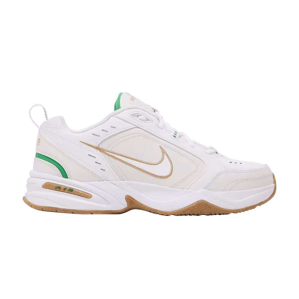 Nike Air Monarch IV White Lucky Green Gold