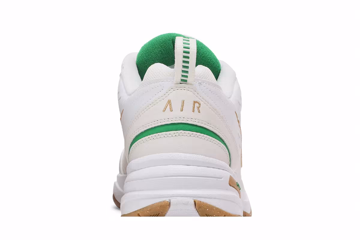 Nike Air Monarch IV White Lucky Green Gold, view 8