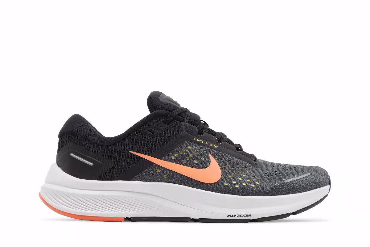 Nike Air Zoom Structure 23 Black Bright Mango, view 2