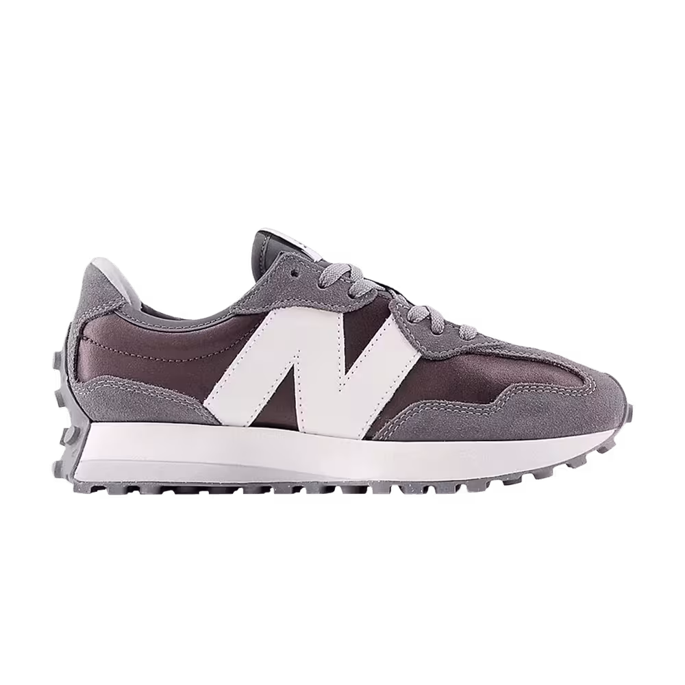 New Balance Women's 327 Black Metallic Castlerock