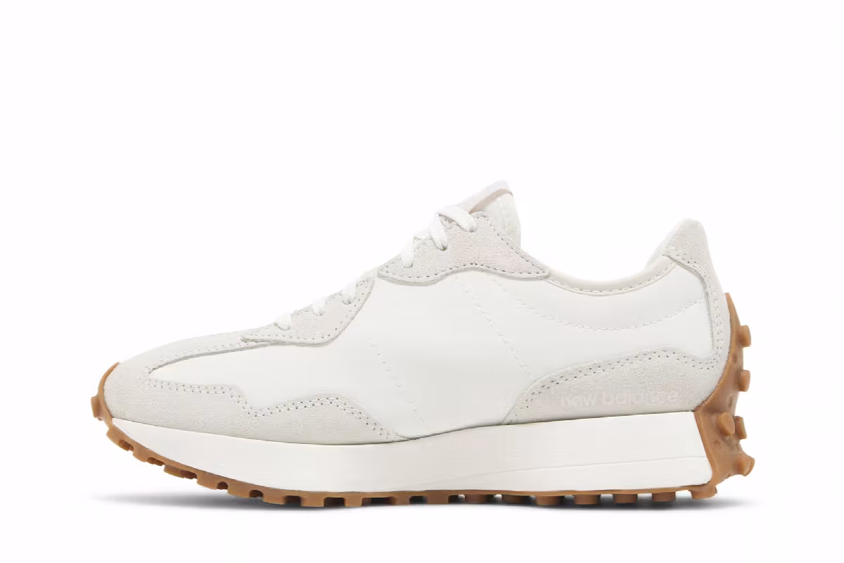 New Balance Women's 327 Sea Salt Pink Haze, view 4