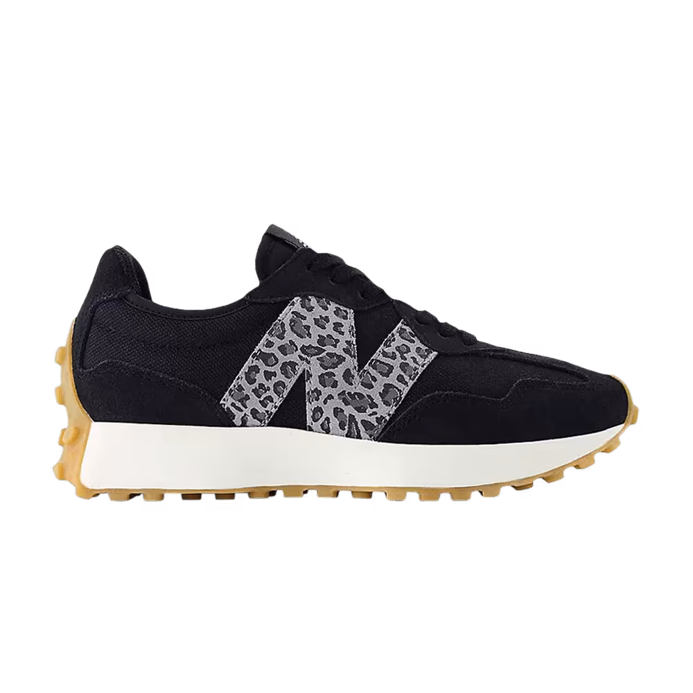New Balance Women's 327 Black Leopard