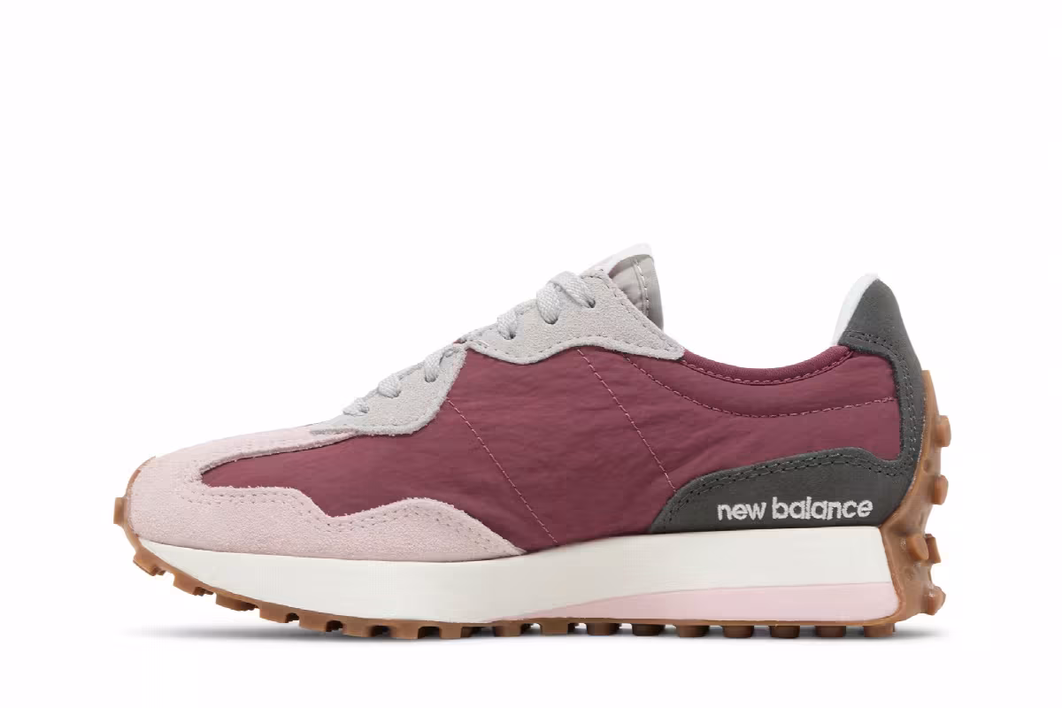 New Balance Women's 327 Stone Pink Raincloud, view 4