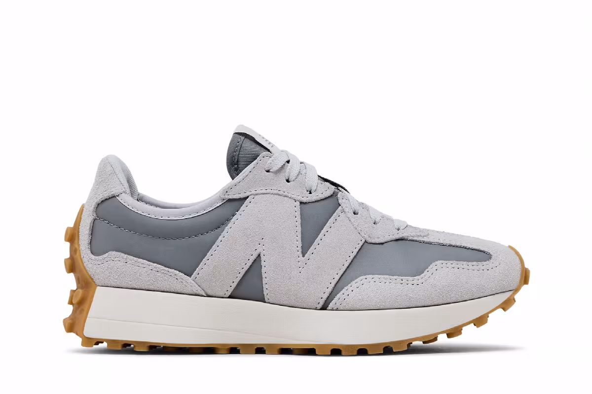 New Balance Women's 327 Grey Matter Slate Grey, view 2