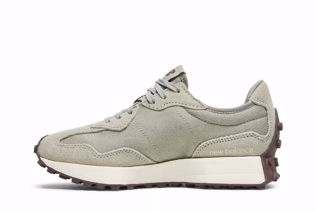 New Balance Women's 327 Grey Oak Sea Salt, view 4