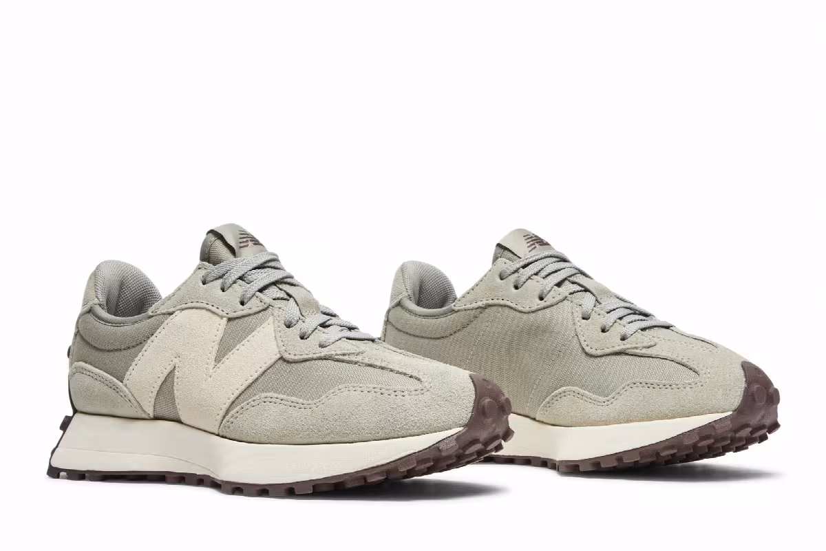 New Balance Women's 327 Grey Oak Sea Salt, view 9
