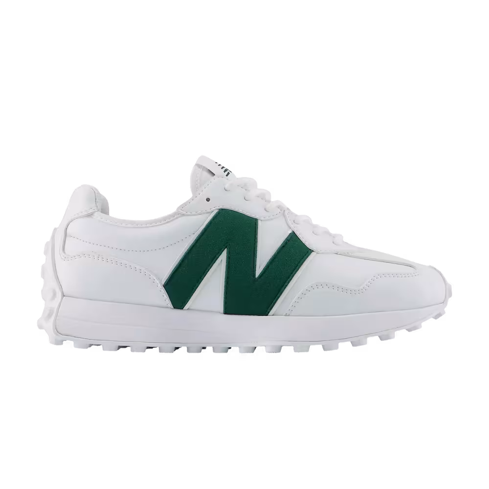 New Balance Women's 327 Golf White Alpine Green