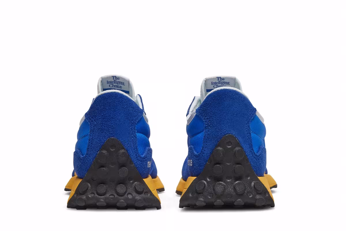 New Balance 327 Kids Marine Blue Orange, view 7