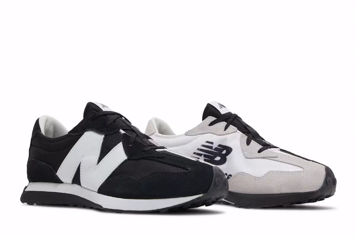 New Balance 327 Big Kid Collective - Black, view 9