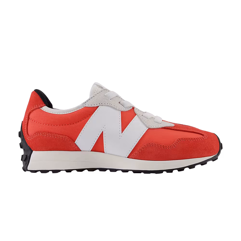New Balance 327 Bungee Lace Little Kid Wide Red White