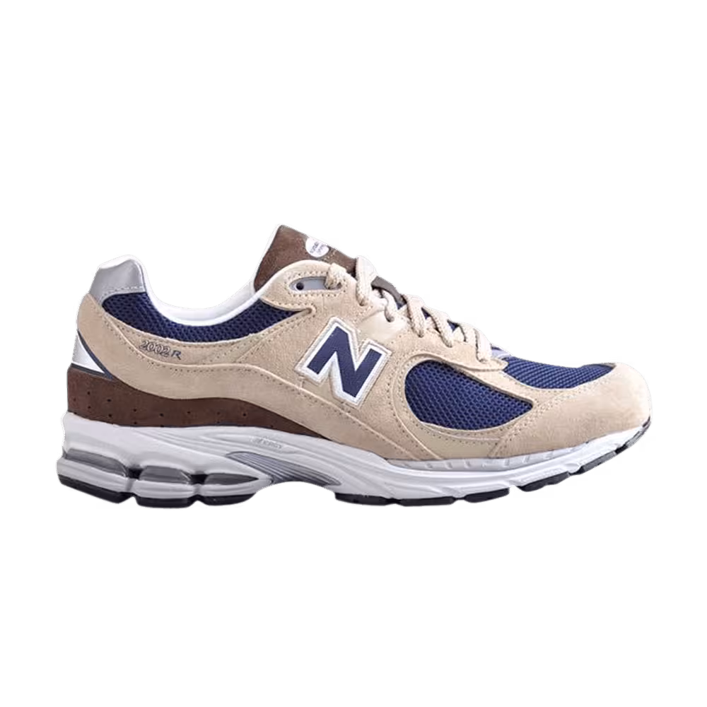 New Balance 2002R Beige Navy Blue