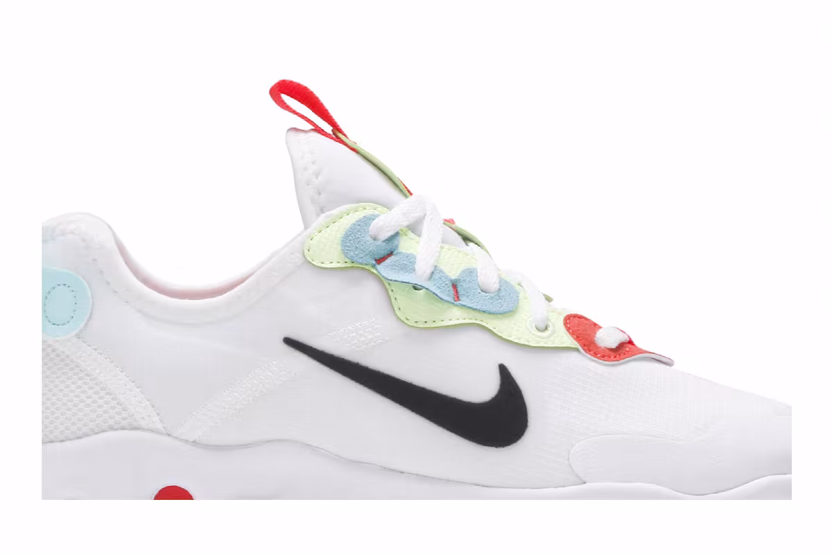 Nike Women's React Art3mis White Crimson Volt, view 3