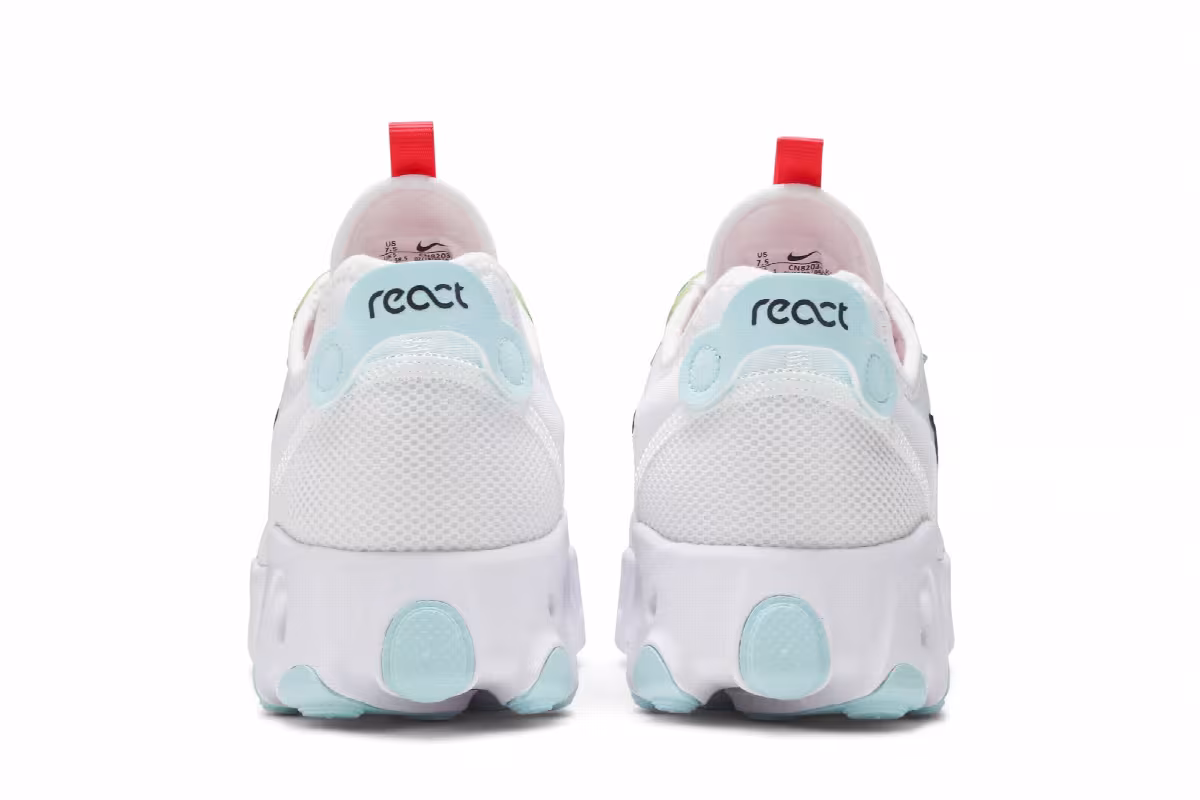 Nike Women's React Art3mis White Crimson Volt, view 7