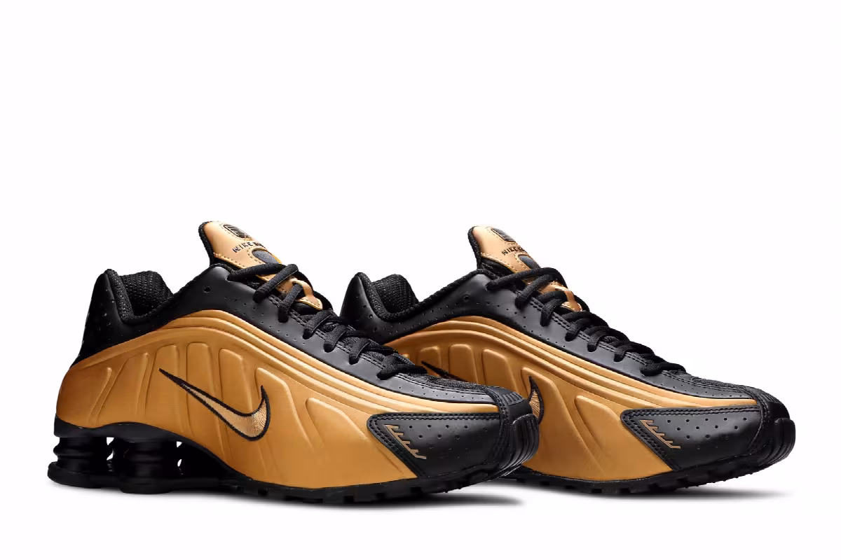 Nike Shox R4 Metallic Gold, view 9