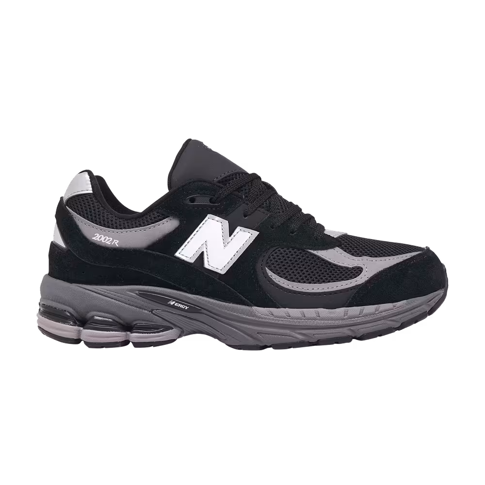 New Balance 2002R Black Silver Metallic