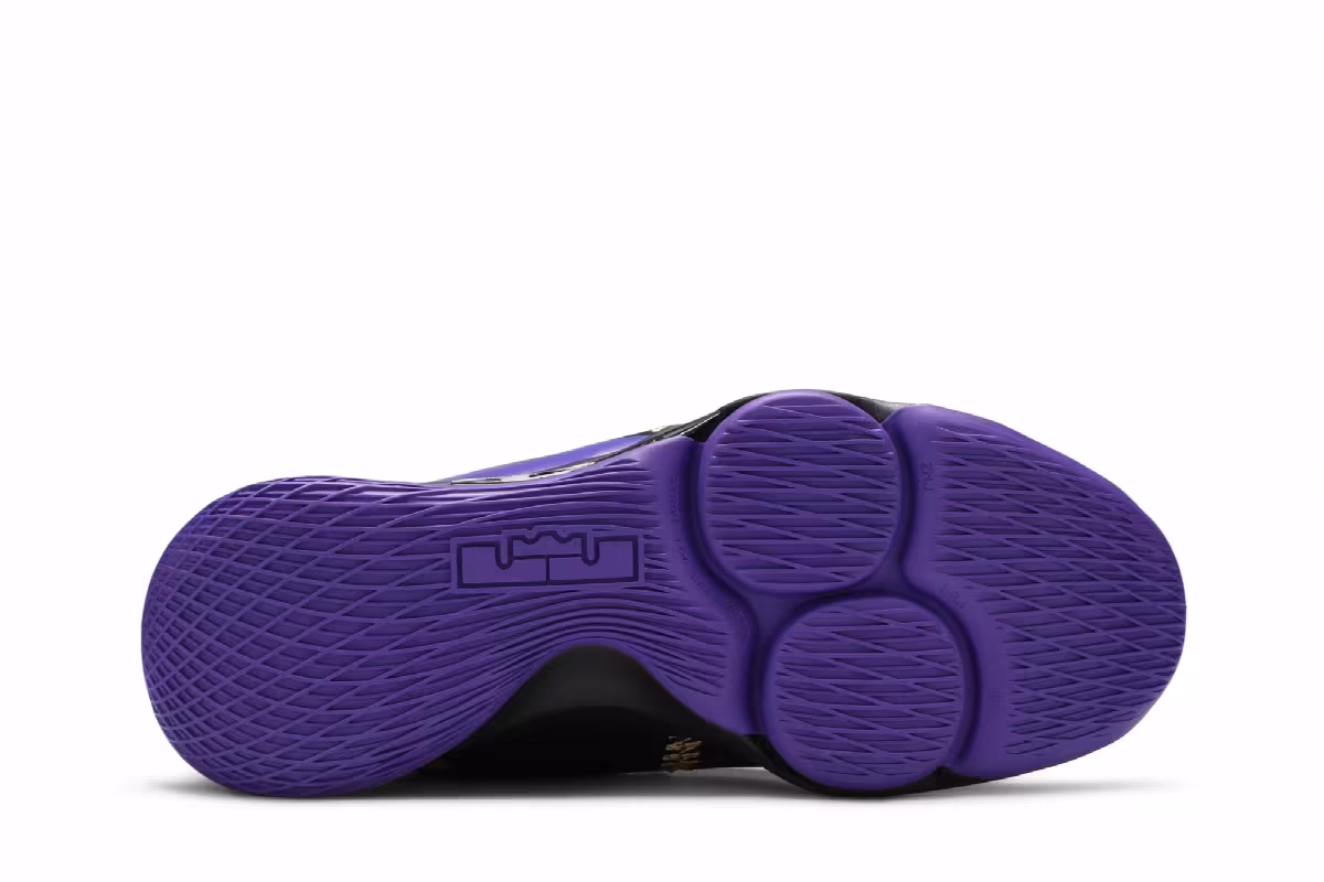 Nike LeBron Witness 5 Fierce Purple Metallic Gold, view 5