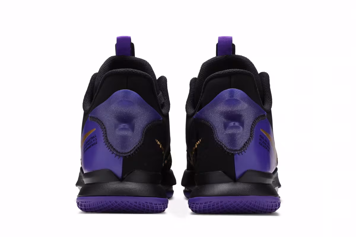 Nike LeBron Witness 5 Fierce Purple Metallic Gold, view 7