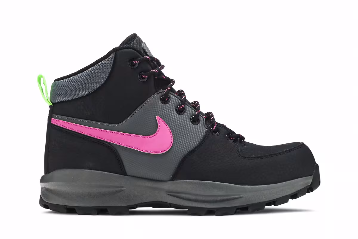 Nike Manoa Leather SE Black Active Fuschia, view 2