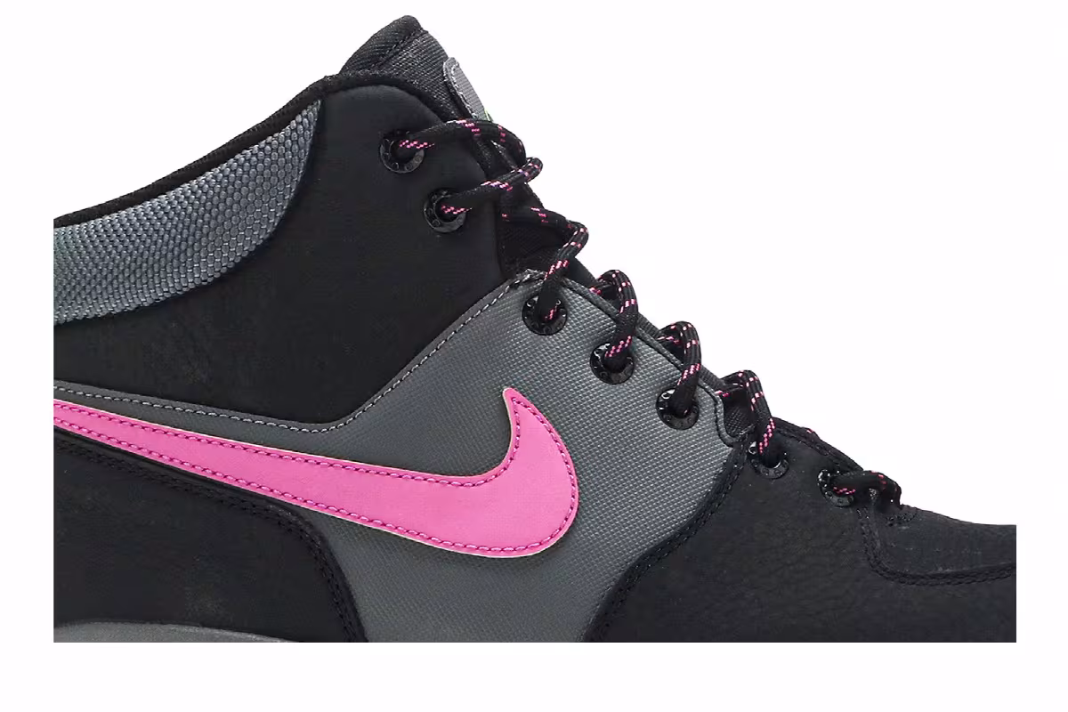 Nike Manoa Leather SE Black Active Fuschia, view 3