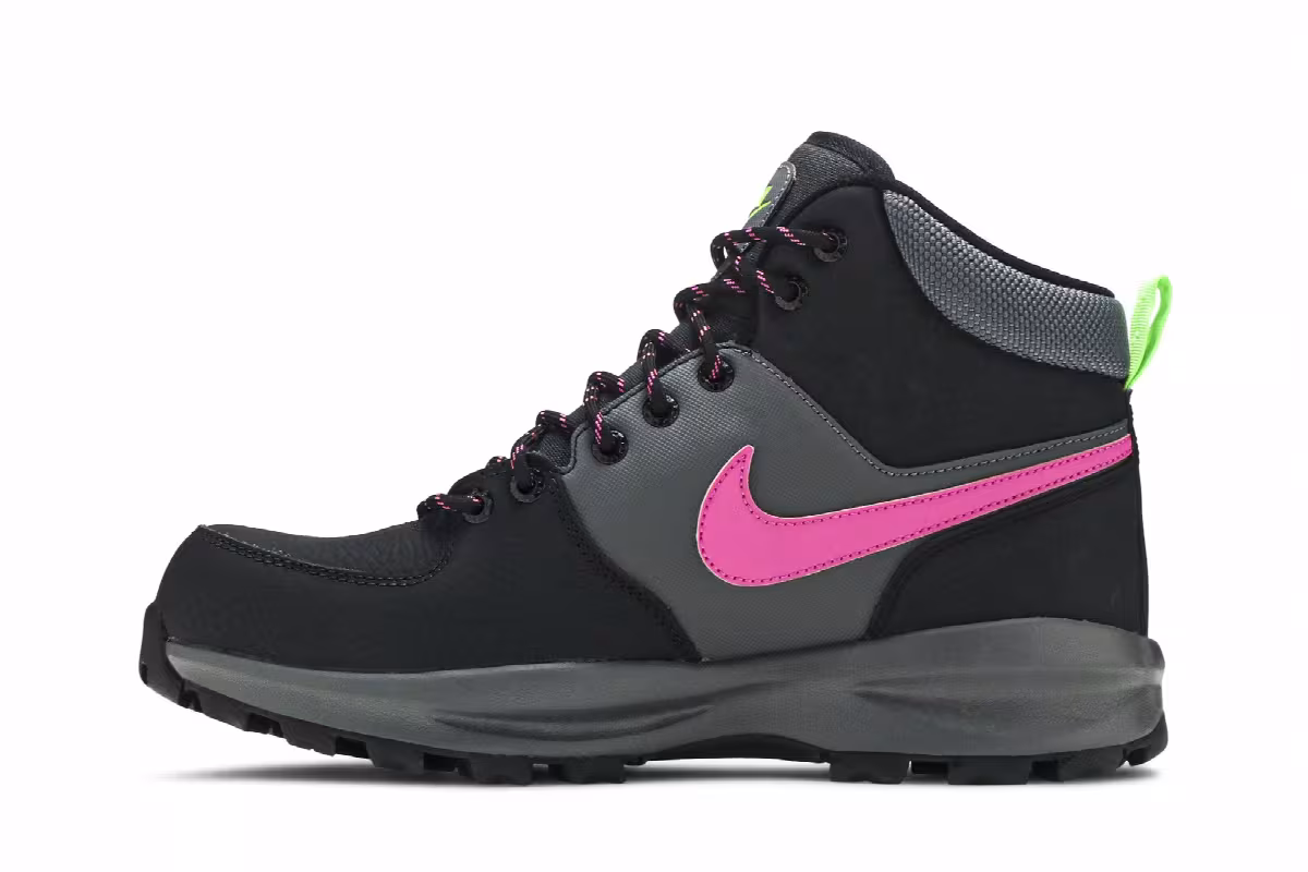 Nike Manoa Leather SE Black Active Fuschia, view 4